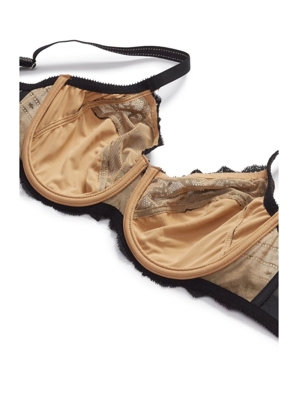 🆕CHANTELLE Rive Gauche Full Coverage Underwire Bra 38DDDD Black #3281 - Picture 10 of 15